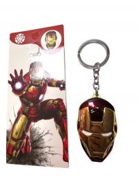 LLAVERO METAL MARVEL Y DC IRON MAN(ROJO)