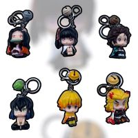 LLAVERO FIGURAS DEMON SLAYER X6 7CM C/BASE COD.1727（T:A2-6）(D:A1-1/A2-1S)